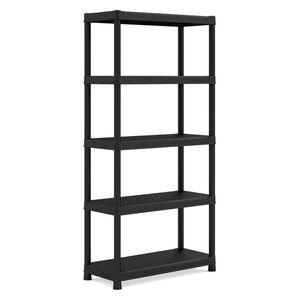 KIS Kunststoffregal "PLUS", 90/40/5 Schwarz KIS Kunststoffregal "PLUS", 90/40/5 Schwarz