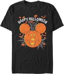Disney Mickey Classic Halloween Herren-T-Shirt Schwarz 2XL