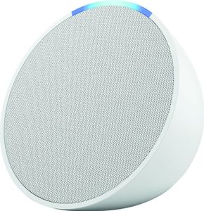 Amazon Echo Pop, Amazon Alexa, Rund, Weiß, Android, Fire OS, iOS, 4,95 cm, Tasten