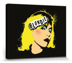 Blondie Poster Leinwandbild Auf Keilrahmen - One Way Or Another, Punk (40 x 50 cm)
