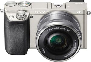 Sony Alpha 6000 Kit 16-50mm 1:3,5-5,6 OSS spiegellose Systemkamera silber