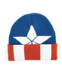 Marvel Comics Beanie Wollmütze: Captain America Logo Star