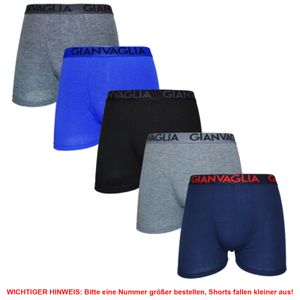Texemp | 5er | 10er Pack Boxershorts Herren Baumwolle Unterhose Unterwäsche Trunks Boxer Shorts Underwear | B44 | Farbmix | 5er Pack | 2XL