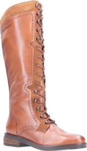 Hush Puppies - Dámské dlouhé boty "Rudy", kůže FS6744 (41 EU) (Světle hnědá)