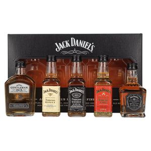 Jack Daniels „Family of Fine Spirits“ Whiskey-Tasting-Set 5x0,05l, alc. 35-45 Vol.-%