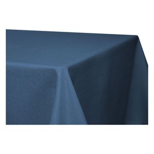 Tischdecke 160x160 cm blau Leinenoptik wasserabweisend beschichtet Mitteldecke
