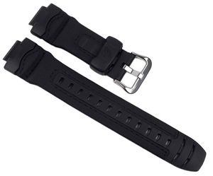 Casio Ersatzband Uhrenarmband Leder / Resin Band schwarz für G-314RL
