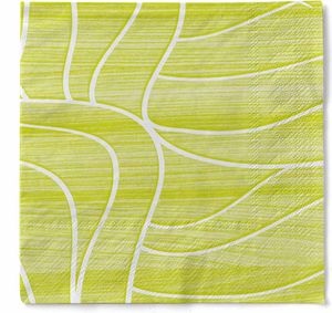 Sovie HORECA Serviette René in Lime aus Tissue 33 x 33 cm, 3-lagig, 100 Stück