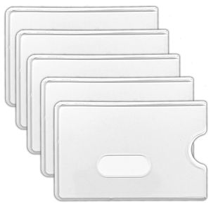 5x Schutzhülle Kreditkarte EC-Karte Hartplastik Personalausweis Kartenhülle