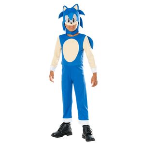 Sonic The Hedgehog - Kostým - Detský BN5753 (140) (modrá/krémová farba)