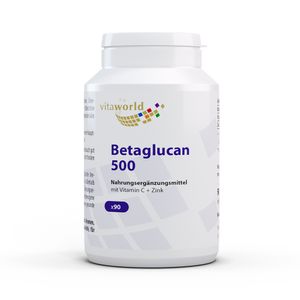 Betaglukán 500 - z čistých kultivovaných kvasníc - s vitamínom C a zinkom - vegánsky - 90 kapsúl