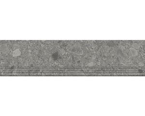 Feinsteinzeug Stufenfliese Donau grau 30 x 120 cm