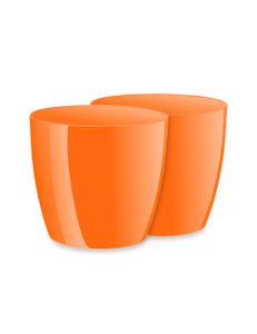 2 Stück GD-0031, Farbe:Orange, Größe:9.5⌀ H=9 cm