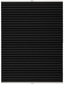Plissee auf Maß Thermo Basic Klemmfix ohne Bohren Verdunkelnd Farbe: Schwarz, Größe: B): 81-90 cm, H): 201-250 cm
