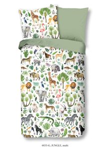 Good Morning Kinder Bettwäsche mit Tiere - 135x200 cm - 100% Baumwolle