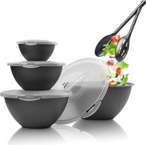 Hausfelder Schüssel Set + Salatbesteck (Set, 10-tlg) Hausfelder Schüssel Set + Salatbesteck (Set, 10-tlg)
