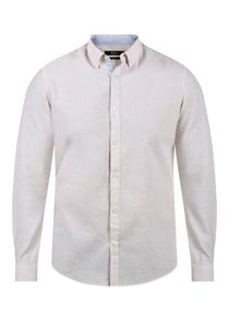 INDICODE IDLuan Herren Leinenhemd Freizeithemd Hemd mit Button-Down-Kragen