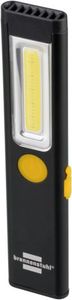 Brennenstuhl LED Akku Handleuchte PL 200 A / LED Taschenlampe mit COB LED (200lm, inklusive USB-Ladekabel, bis zu 12h Leuchtdauer, Inspektionsleuchte COB mit Magnet und Clip)