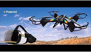 Polaroid Pack Drohne HD Falcon VR Kopföhrer - 360° Rotationen 100 Meter Funkfrequenz: 2,4 GHz Reichweite: 200 Meter Geschwindigkeit: 16 km/h Flug-Zeit: bis zu 10 min