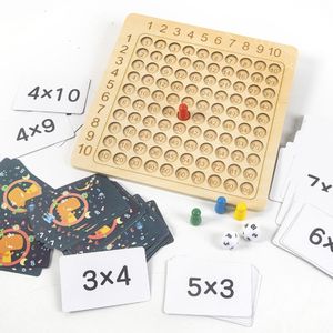 Hölzern Montessori Multiplikations Board, Montessori Spielzeug, mathe lernspielzeug