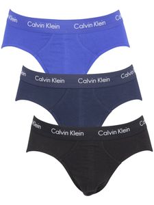 Calvin Klein Herren 3er Pack Hüftslip, Blau XS