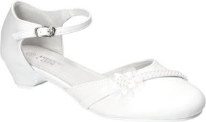 AMERICAN CLUB, KOM63, Kommunionschuhe, Formale Schuhe, Elegante Schuhe für Mädchen, Ledereinsatz, Niedlicher Kommunion-Festschuh, Weiß 36 AMERICAN CLUB, KOM63, Kommunionschuhe, Formale Schuhe, Elegante Schuhe für Mädchen, Ledereinsatz, Niedlicher Kommunion-Festschuh, Weiß 36