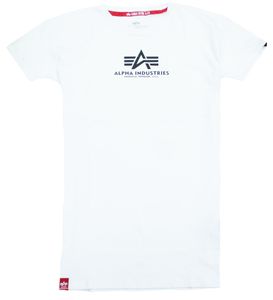 Alpha Industries Damen Basic Long T-Shirt white XL