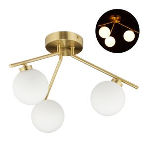 relaxdays Deckenlampe mit 3 Kugeln GLOBI