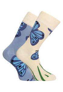 Lustige Bambussocken Dedoles Blauer Schmetterling (D-U-SC-RS-C-B-1554) - L