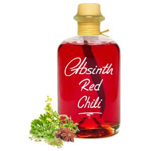 Absinth Red Chili Rot 0,5L Mit maximal erlaubtem Thujongehalt 35 mg/L 55%Vol