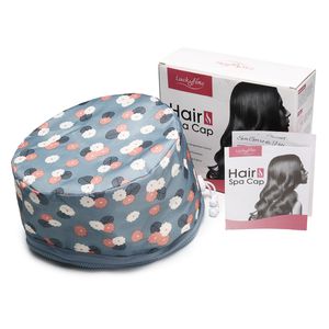 Elektrická čepice pro péči o vlasy Hair SPA Cap Steam Thermal Treatment Beauty Nourishing Hat s regulací teploty ve 3 režimech