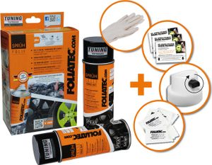 Foliatec Sprühfolie 2 Dosen je 400 ml. grau glänzend
