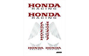 Aufkleber Honda Racing.