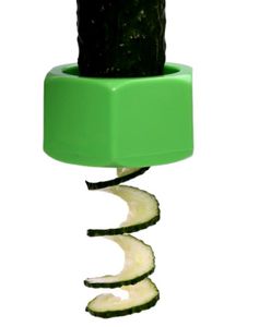 Gurkenreibe Spiralschneider manueller Gemüseschneider Gurkenschneider Zucchini Farbe - Grün