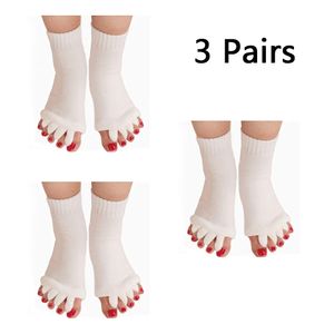 Zehenspreizer-Socken für Yoga Fuß Ausrichtung Socken Halbzehensocken Hälfte Fuß Socken Toe Separator Socken Wellness Comfy Toes Socken Ausrichtung für Gym Massage Schmerzlinderung