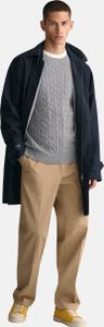 Gant Cable Pullover Grau L Mann Grau L
