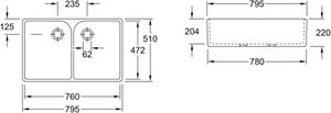 Villeroy & Boch O.Novo Waschbecken Keramik 80x50 cm Weiß Alpin CeramicPlus Villeroy & Boch O.Novo Waschbecken Keramik 80x50 cm Weiß Alpin CeramicPlus