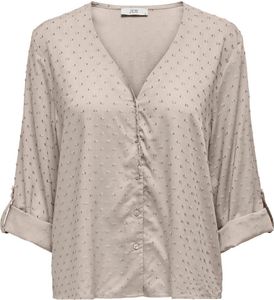 JDY Bluse Haifischkragen Knopfleiste voluminöse Ärmel Größe: XS