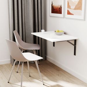 100x50 | Wandklapptisch Klapptisch Wandtisch Küchentisch Schreibtisch Kindertisch | WEISS