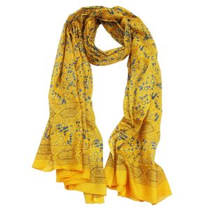 Baumwolltuch - Pareo - Sarong - Indisches Muster 01 - gelb-blau