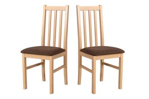 Esszimmerstuhl, Holz Eiche Massiv Stuhl Stühle Küchenstuhl - Set 2x BOS 10, sonoma
