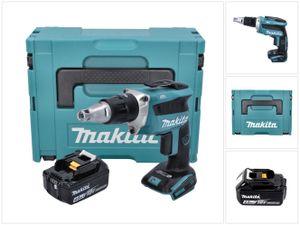 Makita DFS 452 M1J Akku Schnellbauschrauber 18 V Brushless + 1x Akku 4,0 Ah + Makpac - ohne Ladegerät