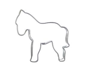 Edelstahl-Ausstecher - Pferd   Material:: Edelstahl, Farbe:: Silber, Geschirrspülmaschine:: Ja