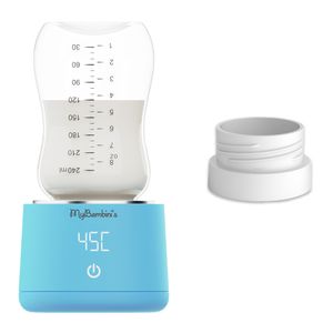 MyBambini's Flaschenwärmer Pro™ - Tragbarer Babyflaschenwärmer für unterwegs - Kompatibel mit MAM, Lansinoh, NIP & Nanobebe (Weithals)
