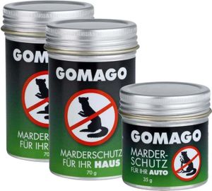 GOMAGO Marderschutz Haus & Auto Zuverlässige artgerechte Mardervergrämung Duftstoff Alternative Marderschreck Ultraschall 2 x Haus & 1 x Auto