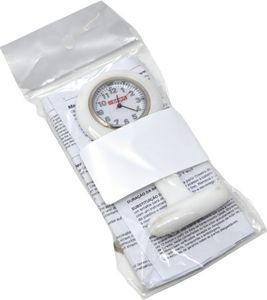 GiMa ns881white Uhr für Krankenschwestern, rund, weiß