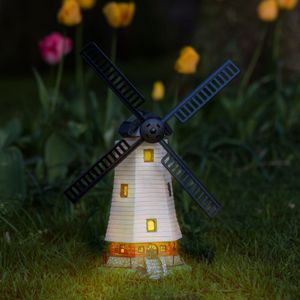 LED Solar Windmühle Garten Beleuchtung