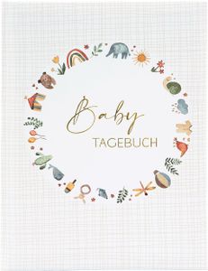 Goldbuch Babytagebuch HELLO Baby 21x28 cm 44 illustrierte Seiten