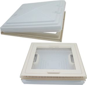 MPK Dachluke Dachfenster Dachhaube 40 x 40 cm + Rollo Wohnwagen Wohnmobil Caravan für Dachstärken von 42-70 mm MPK Dachluke Dachfenster Dachhaube 40 x 40 cm + Rollo Wohnwagen Wohnmobil Caravan für Dachstärken von 42-70 mm