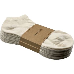 8 Paar Damen & Herren  Sneaker Socken aus 100% Baumwolle | naturbelassen |  ohne drückende Naht